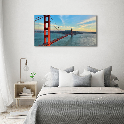 Tableau verre acrylique Le pont de San Francisco