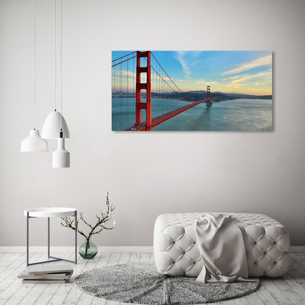 Tableau verre acrylique Le pont de San Francisco