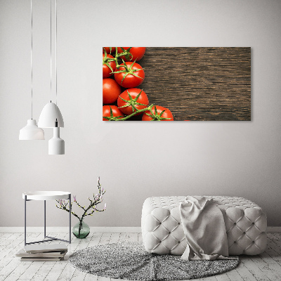 Tableau acrylique Tomates sur bois