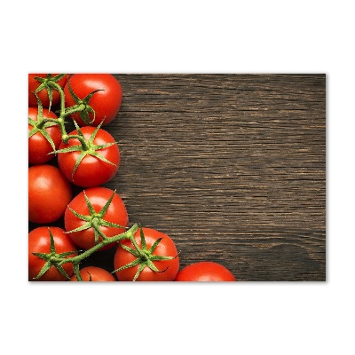 Tableau acrylique Tomates sur bois