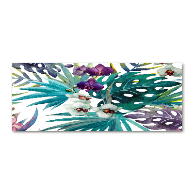 Acrylique tableau Les fleurs exotiques