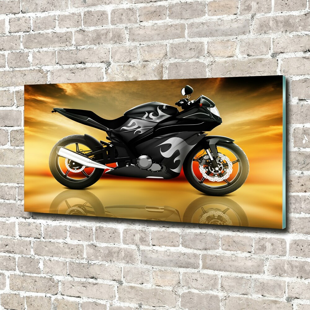 Tableau acrylique Moto