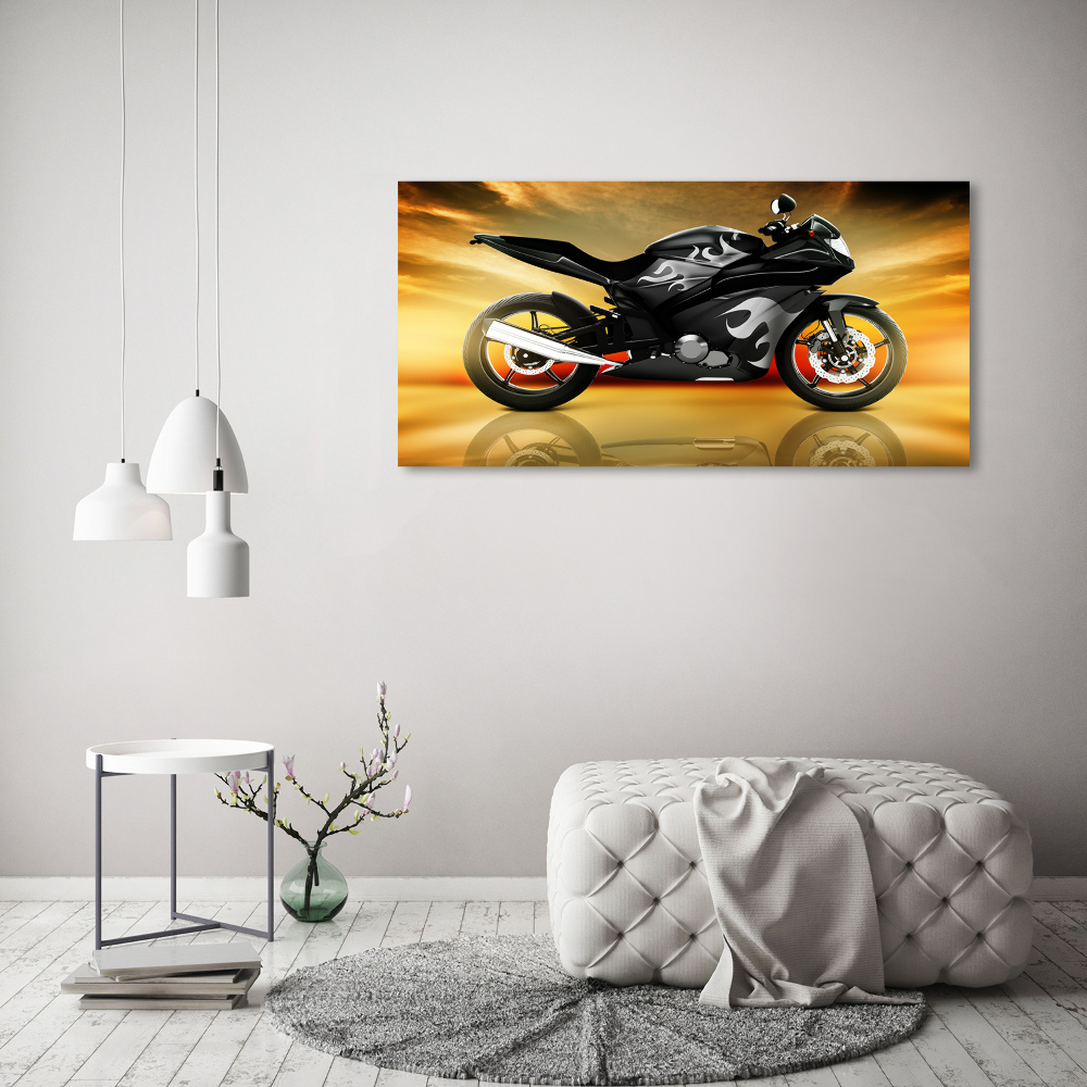 Tableau acrylique Moto