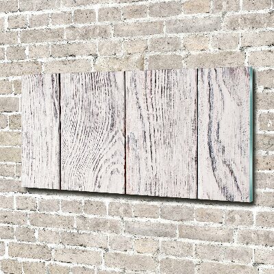 Tableau verre acrylique Mur en bois