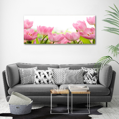 Acrylique tableau Tulipes roses