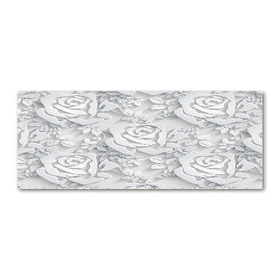 Tableau verre acrylique Roses design