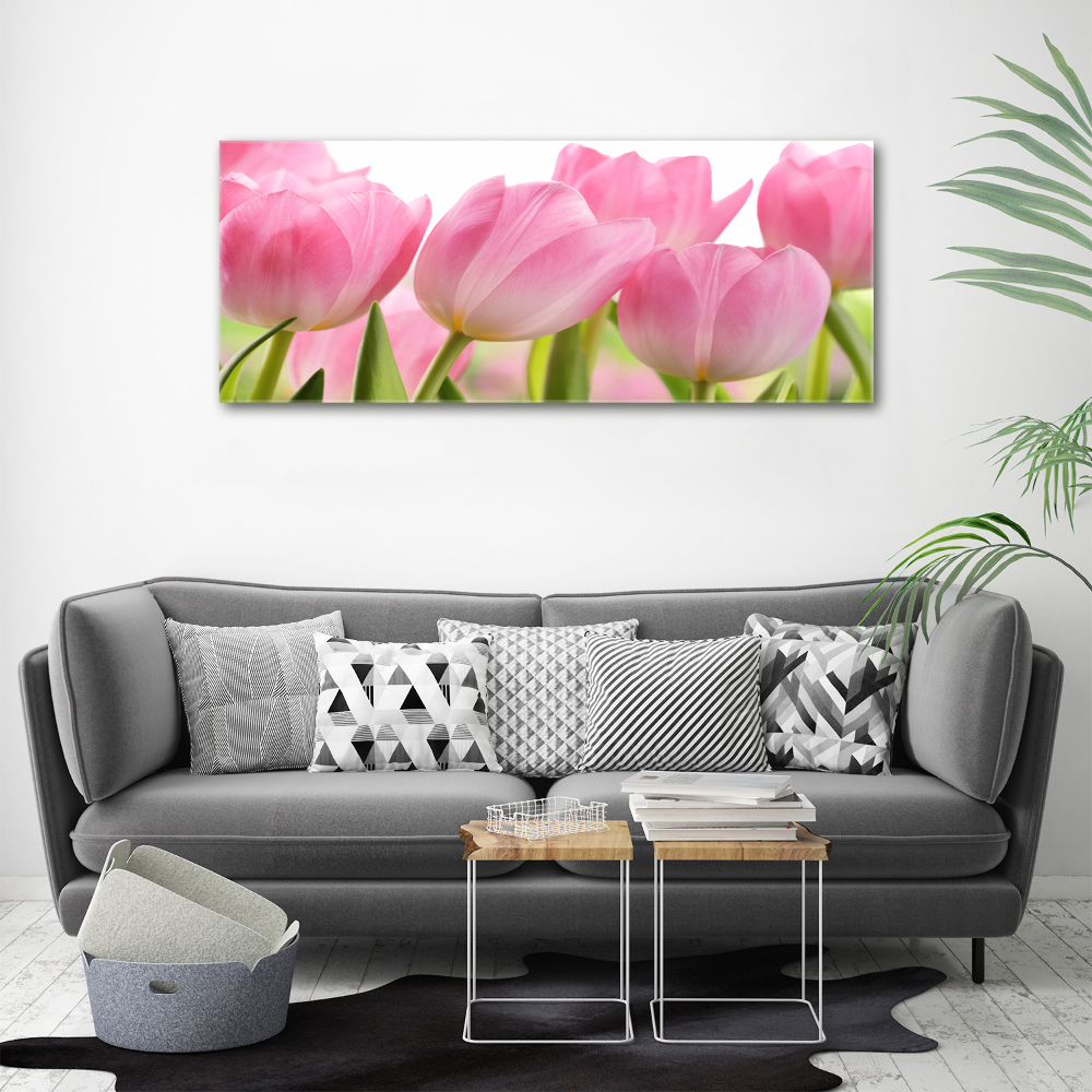 Tableau en acrylique Tulipes roses