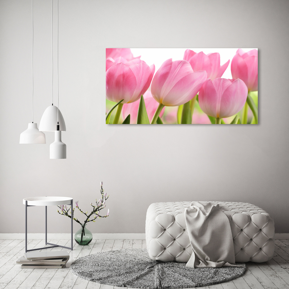 Tableau en acrylique Tulipes roses