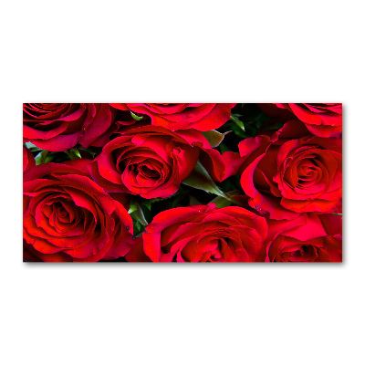 Acrylique tableau Roses rouges