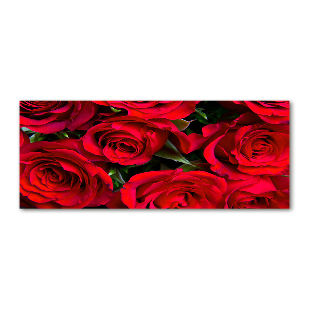 Acrylique tableau Roses rouges