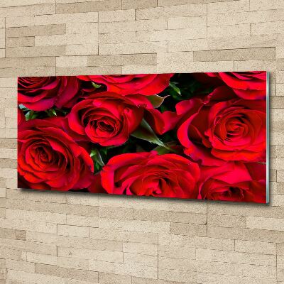 Acrylique tableau Roses rouges