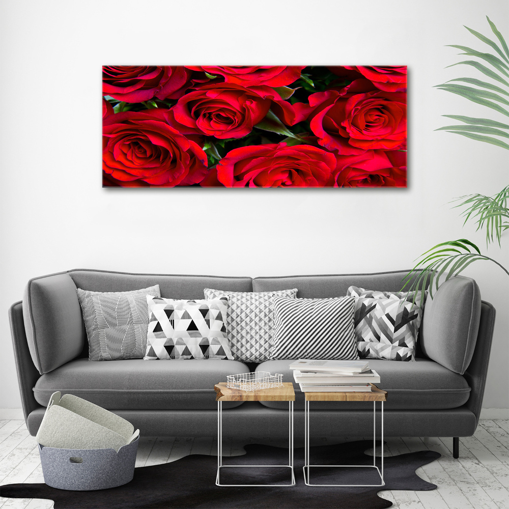 Acrylique tableau Roses rouges