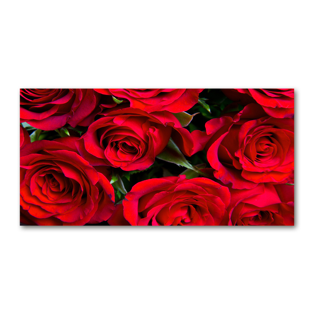 Acrylique tableau Roses rouges