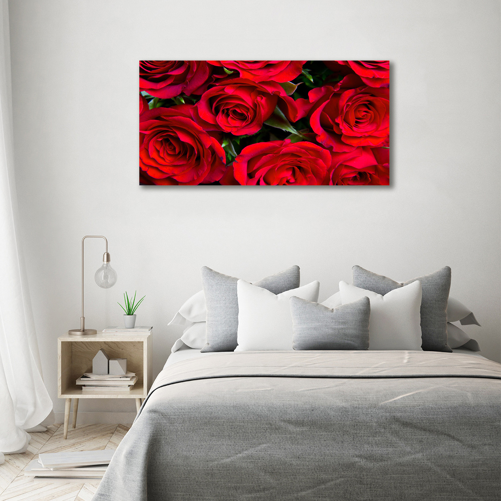 Acrylique tableau Roses rouges