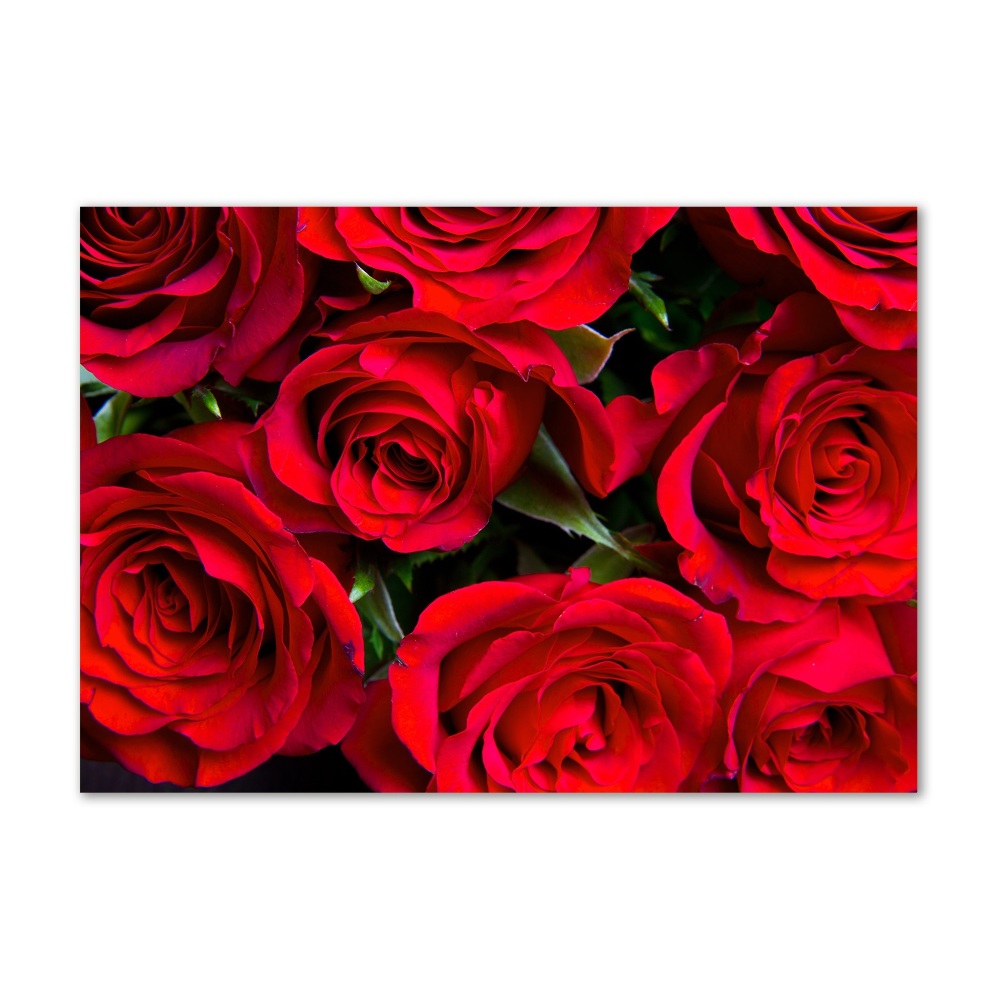 Acrylique tableau Roses rouges