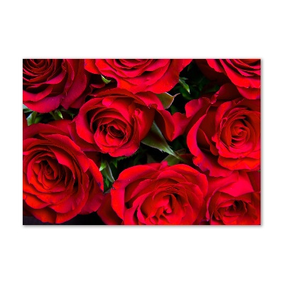 Acrylique tableau Roses rouges