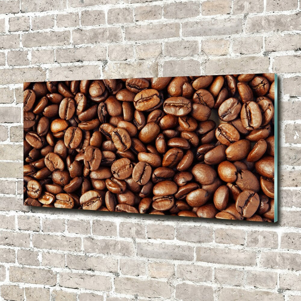 Tableau verre acrylique Motif de grain de café