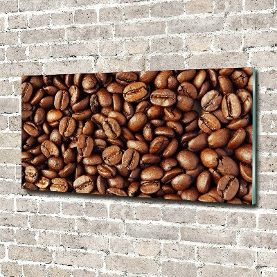 Tableau verre acrylique Motif de grain de café