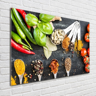 Tableau sur verre acrylique Mélange de pâtes