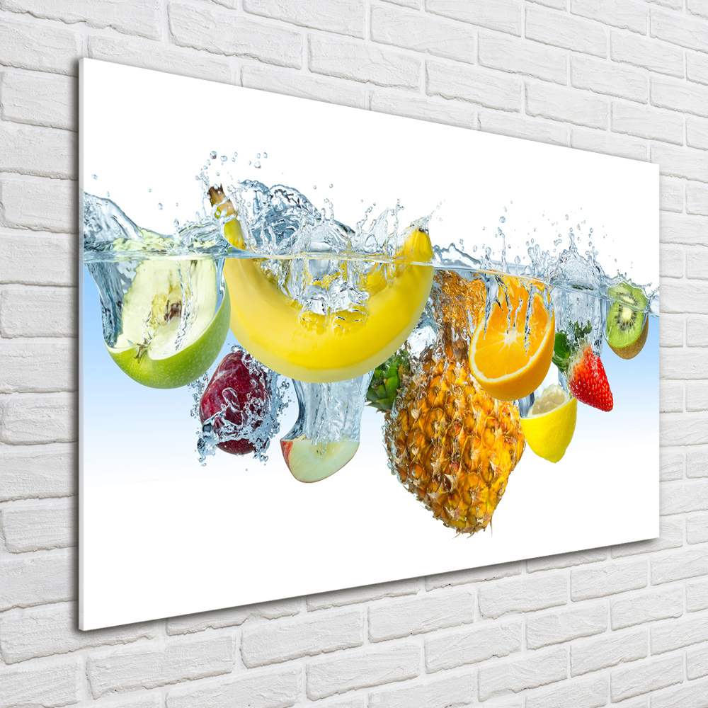 Acrylique tableau Fruits sous l'eau