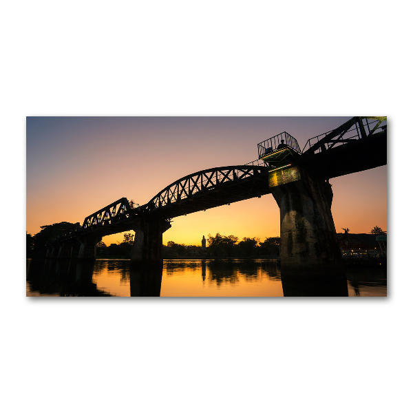 Tableau verre acrylique Pont en Thaïlande