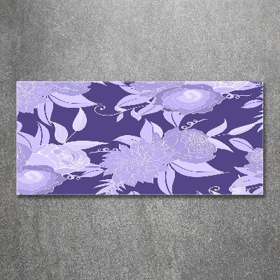 Tableau verre acrylique Motif floral