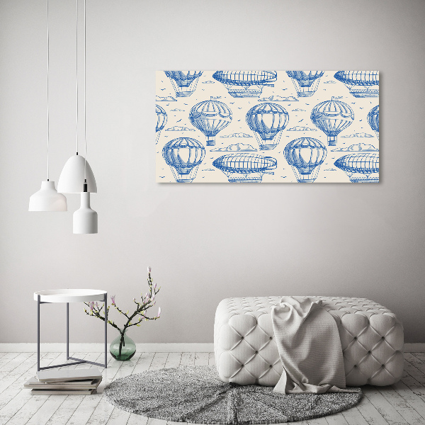 Tableau sur verre acrylique Ballons et dirigeables