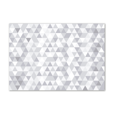 Tableau verre acrylique Triangles gris