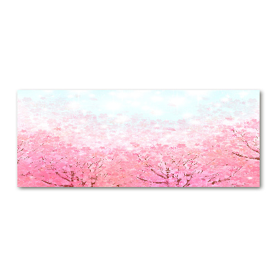 Tableau verre acrylique Cerisier en fleurs