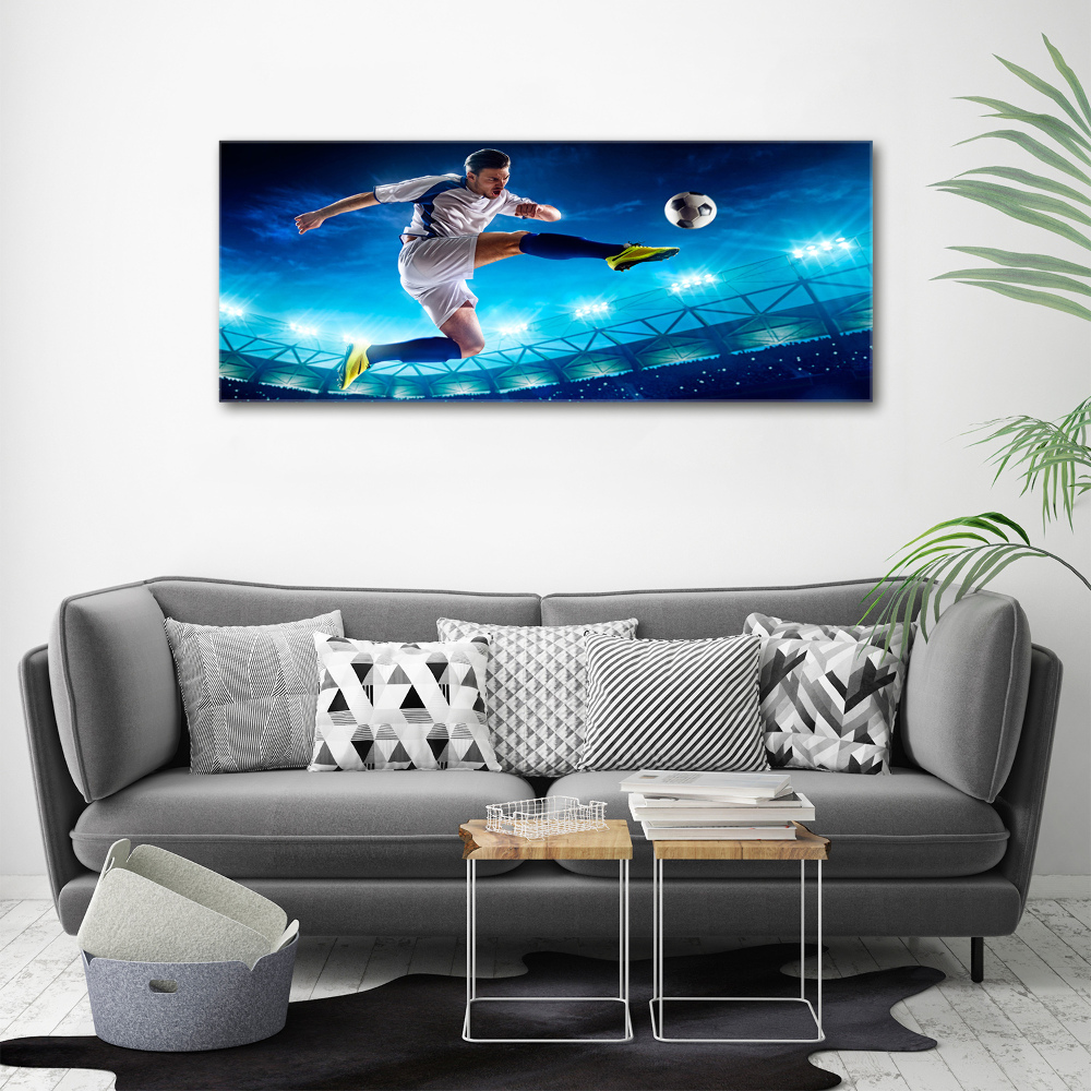 Tableau sur verre acrylique Football dans le stade