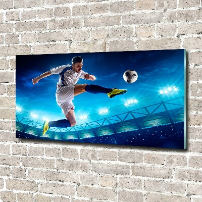 Tableau sur verre acrylique Football dans le stade