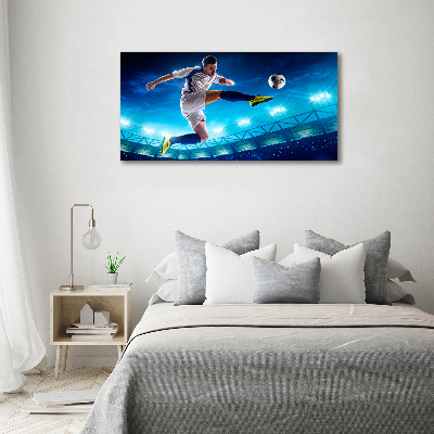 Tableau sur verre acrylique Football dans le stade