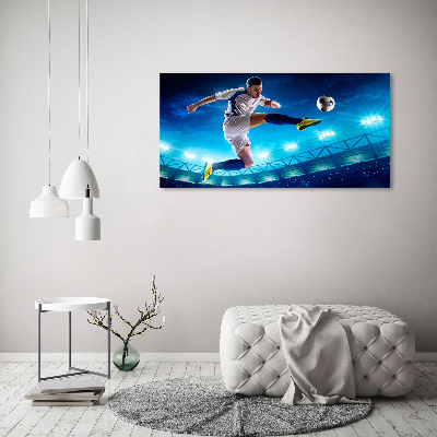 Tableau sur verre acrylique Football dans le stade