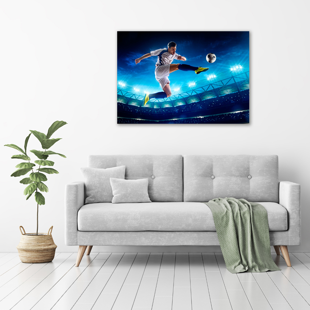 Tableau sur verre acrylique Football dans le stade