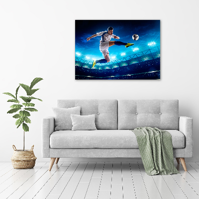 Tableau sur verre acrylique Football dans le stade