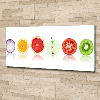 Tableau sur verre acrylique Fruits et légumes