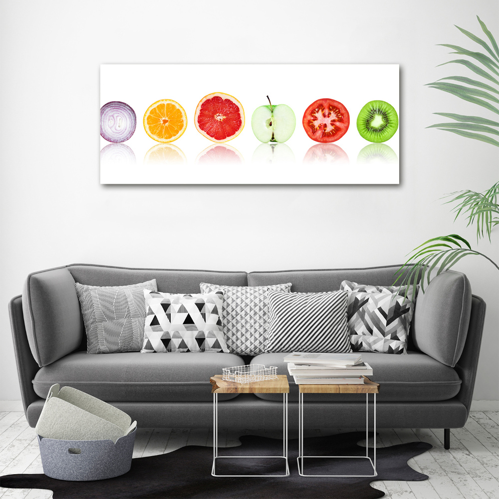 Tableau sur verre acrylique Fruits et légumes