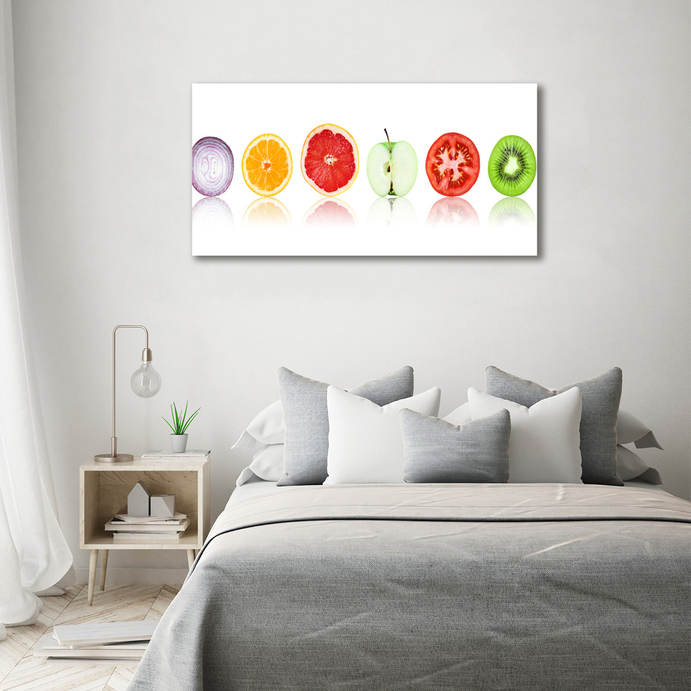 Tableau sur verre acrylique Fruits et légumes