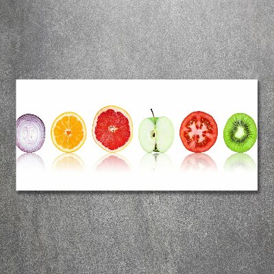 Tableau sur verre acrylique Fruits et légumes