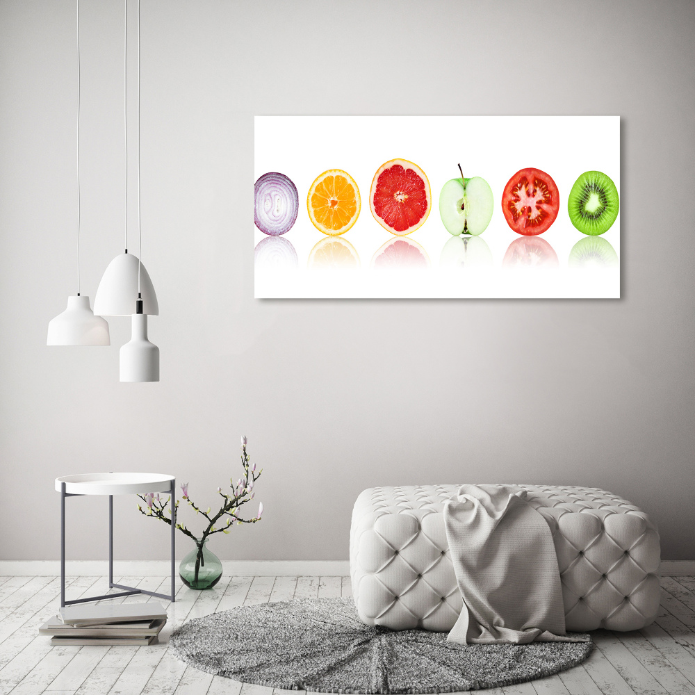 Tableau sur verre acrylique Fruits et légumes