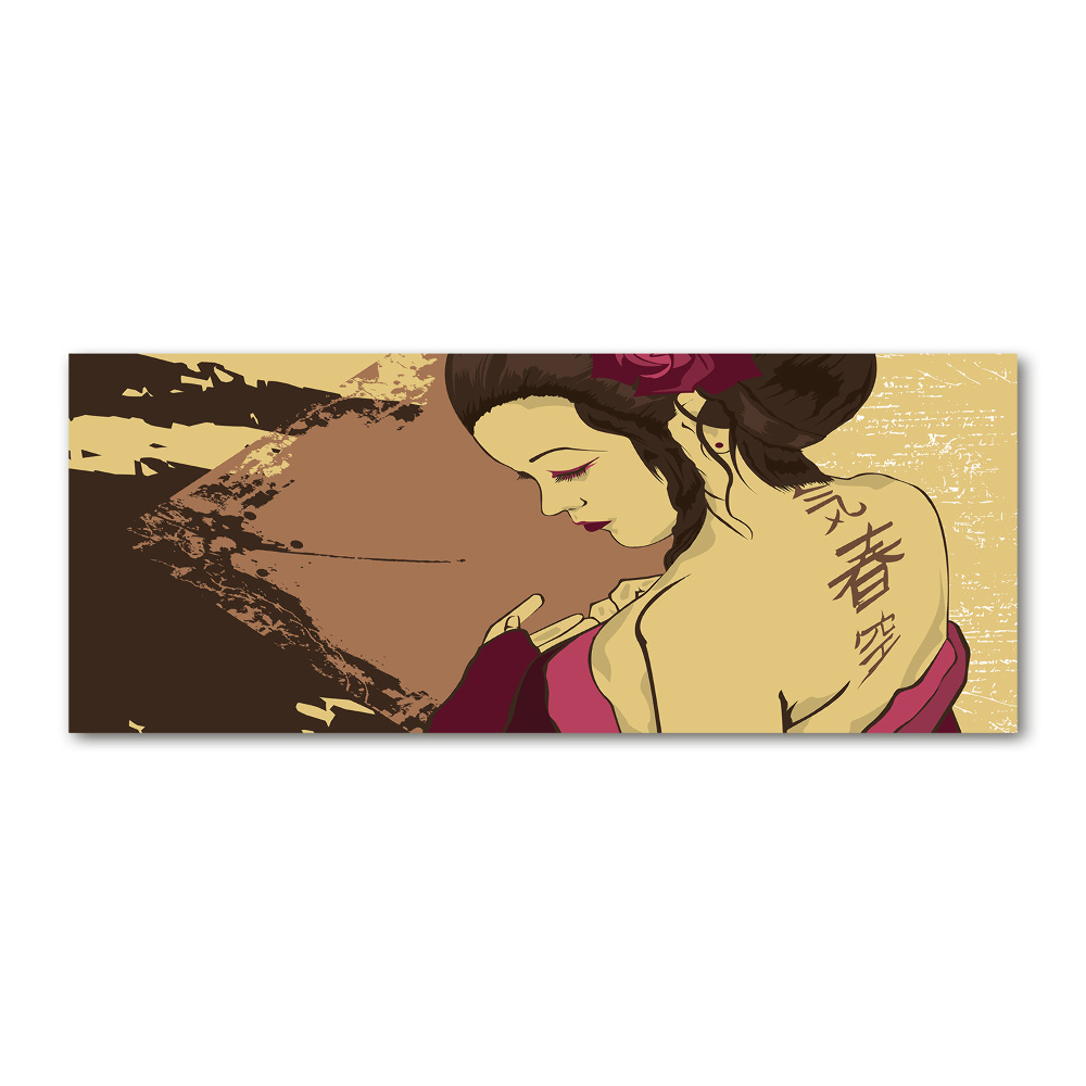 Tableau verre acrylique Geisha