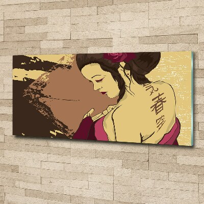 Tableau verre acrylique Geisha