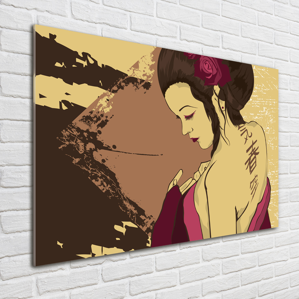 Tableau verre acrylique Geisha