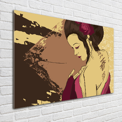 Tableau verre acrylique Geisha