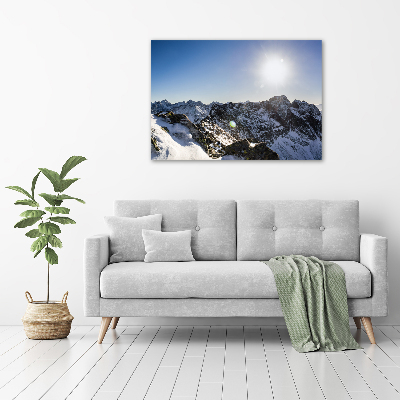 Tableau acrylique Hiver dans les Tatras