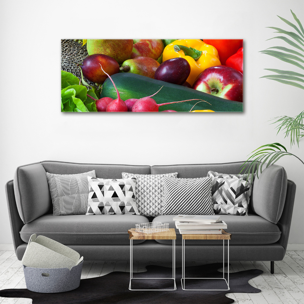 Tableau acrylique Fruits et légumes