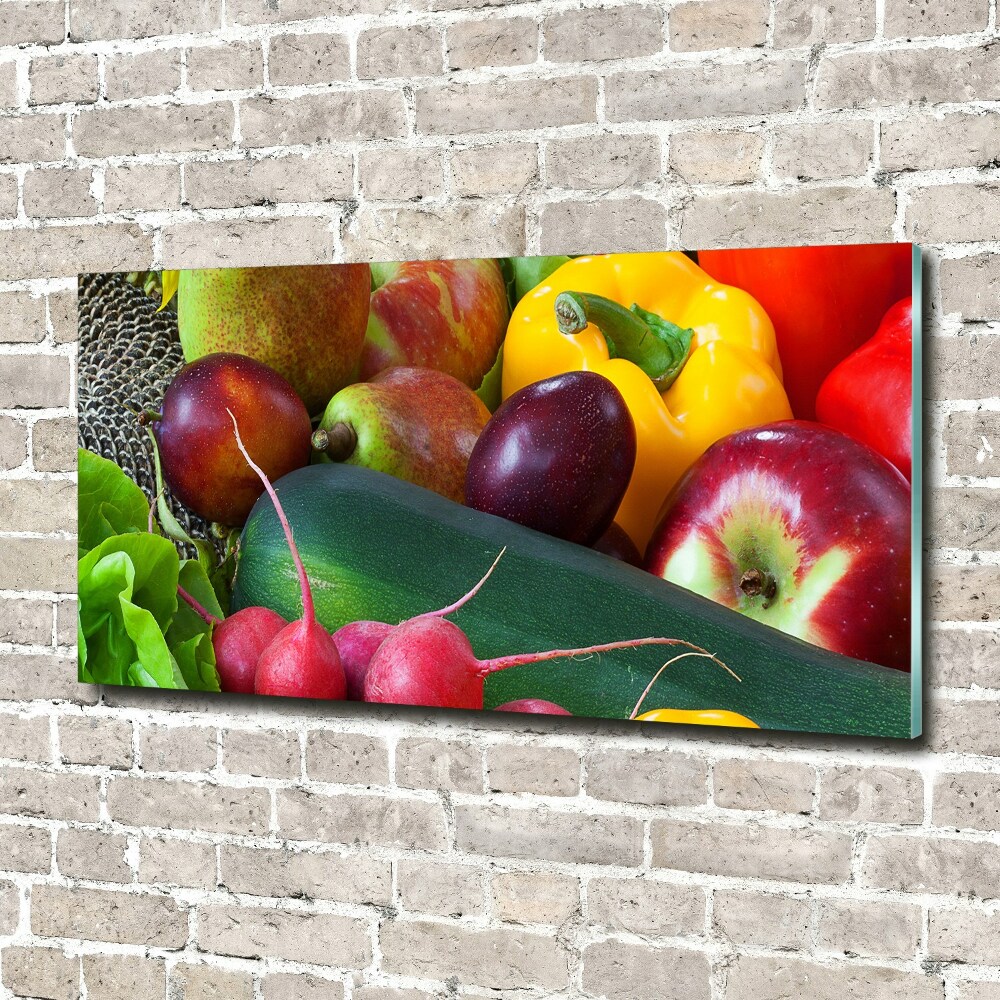 Tableau acrylique Fruits et légumes