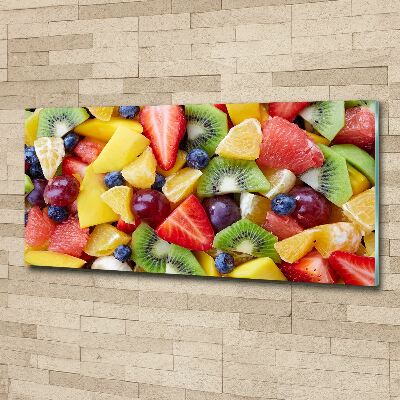 Tableau verre acrylique Fruits en tranches