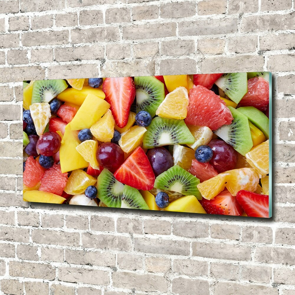 Tableau verre acrylique Fruits en tranches