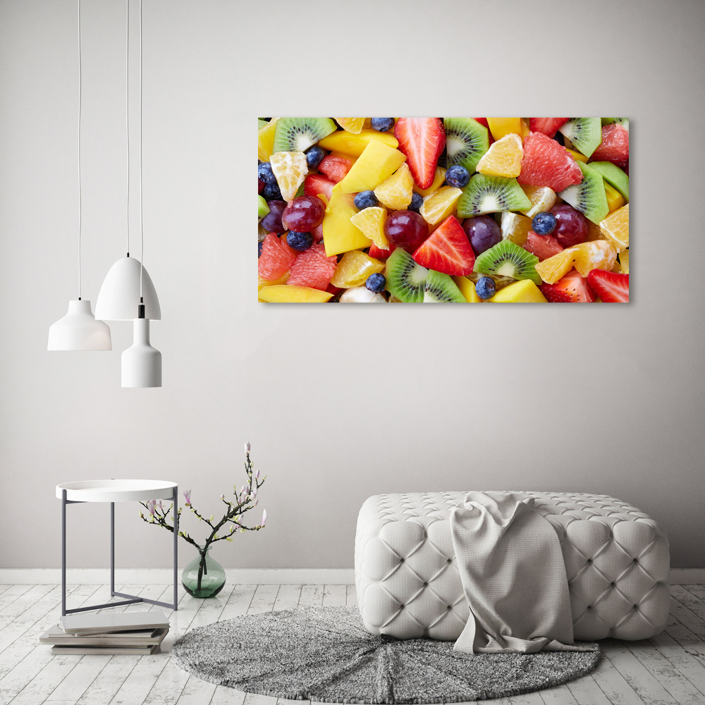 Tableau verre acrylique Fruits en tranches